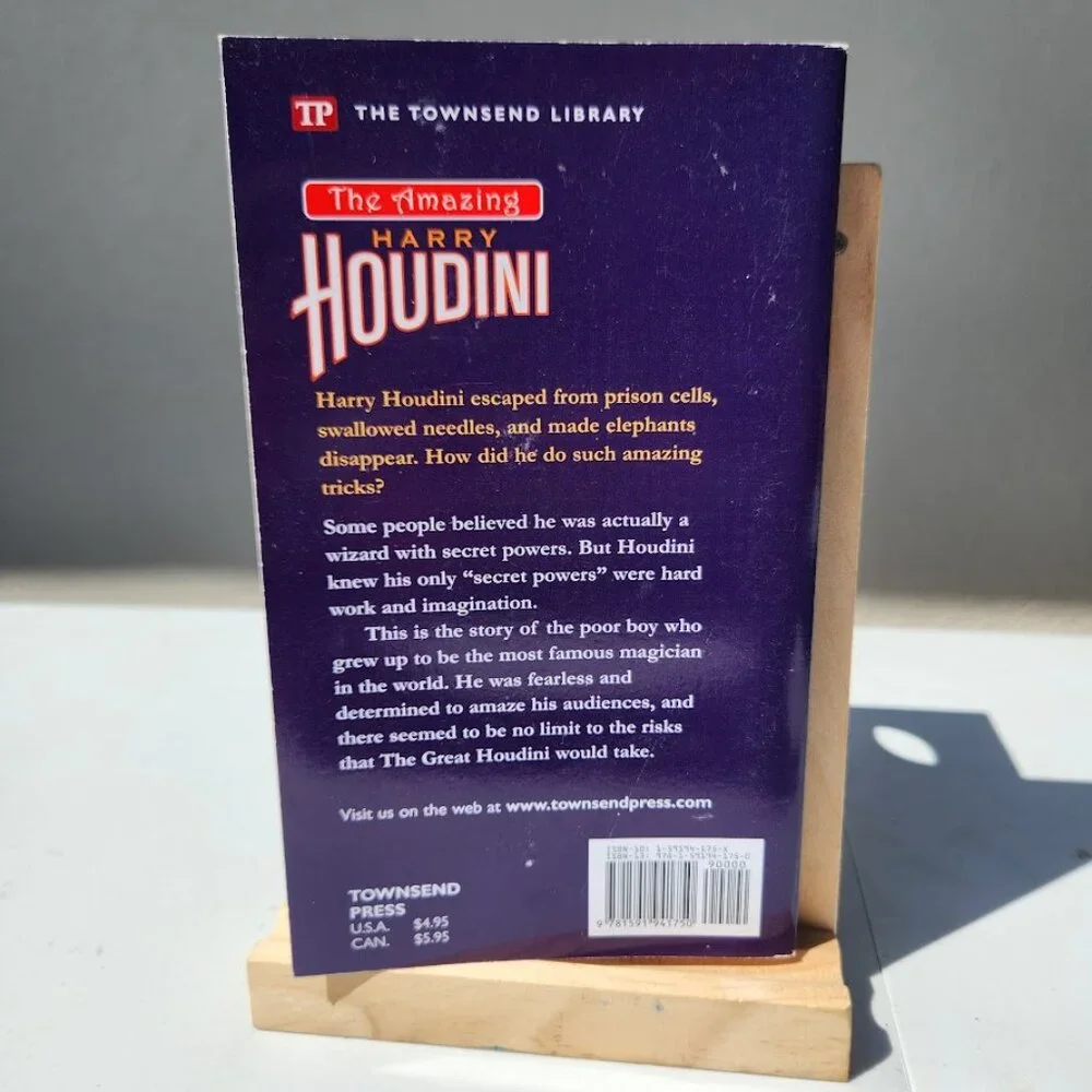 Set of 3 Book Bundle Harry Houdini Short Stories Suspense Adventure  Books Makes